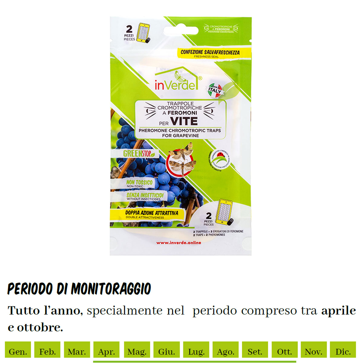 TRAPPOLA CROMOTROPICA A FEROMONI PER VITE (2 PZ) - immagine 5