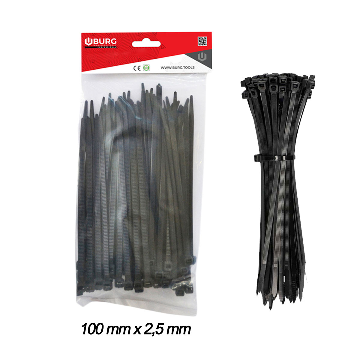 100 FASCETTE PER CABLAGGIO 100mmx2,5mm