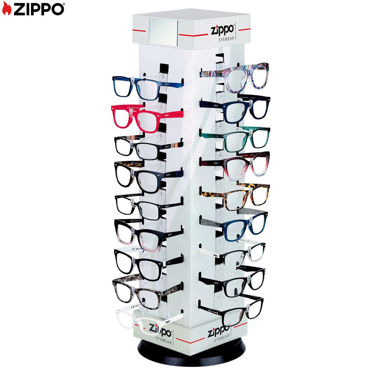ESPOSITORE GIREVOLE DA BANCO 36 OCCHIALI DA LETTURA ZIPPO 31Z-PD-36BA