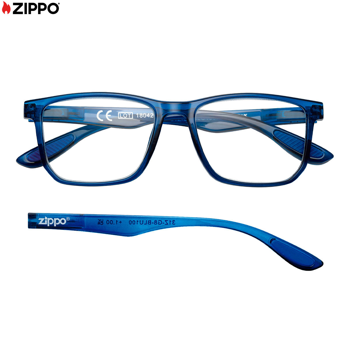 OCCHIALI DA LETTURA ZIPPO BLU100 +1.00 31Z-G8-BLU100