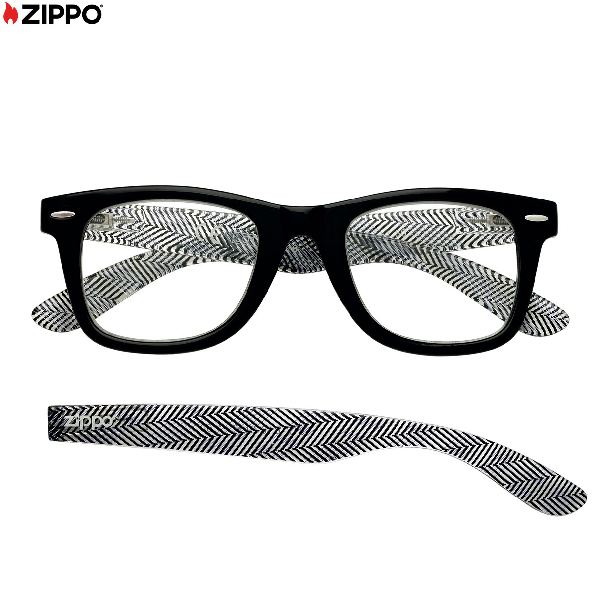 OCCHIALI DA LETTURA ZIPPO BLK200 +2.00 31Z-B16-BLK200