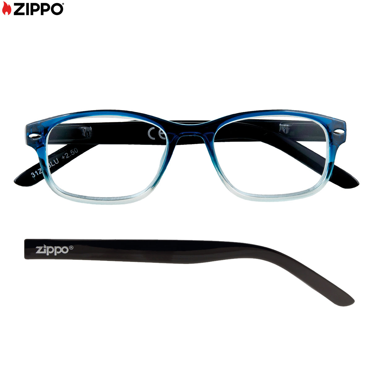 OCCHIALI DA LETTURA ZIPPO BLU300 +3.00 31Z-B1-BLU300