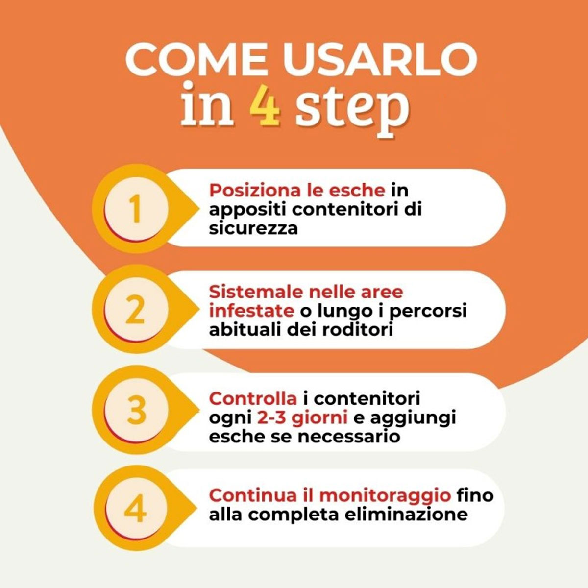 RODENTICIDA IN GRANO ROSSO 1,5 KG - 3 BUSTE DA 500 GRAMMI - immagine 5