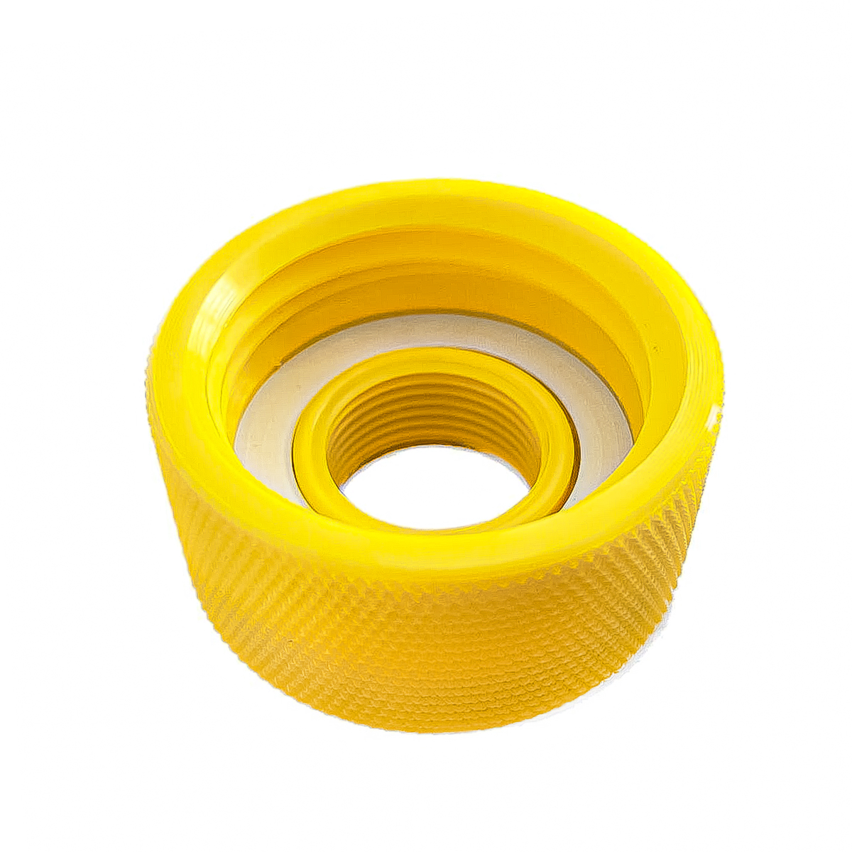 RACCORDO PER CISTERNA IBC PE S60X6 GIALLO C/GUARNIZIONE USCITA 1