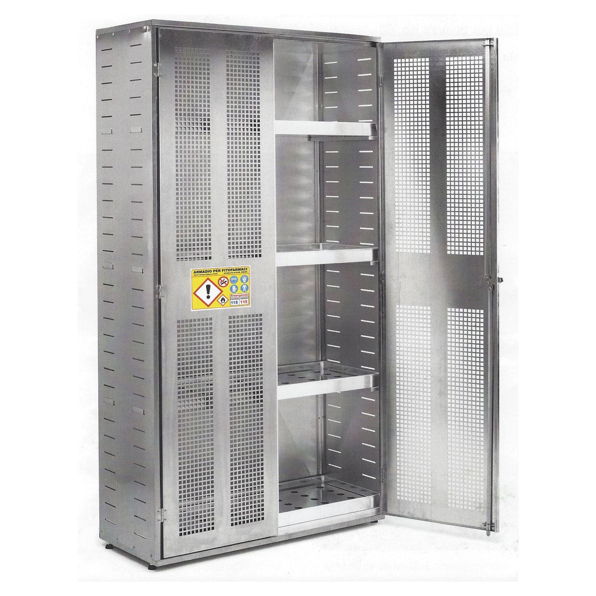 ARMADIO PER FITOFARMACI 100X40X185 CM