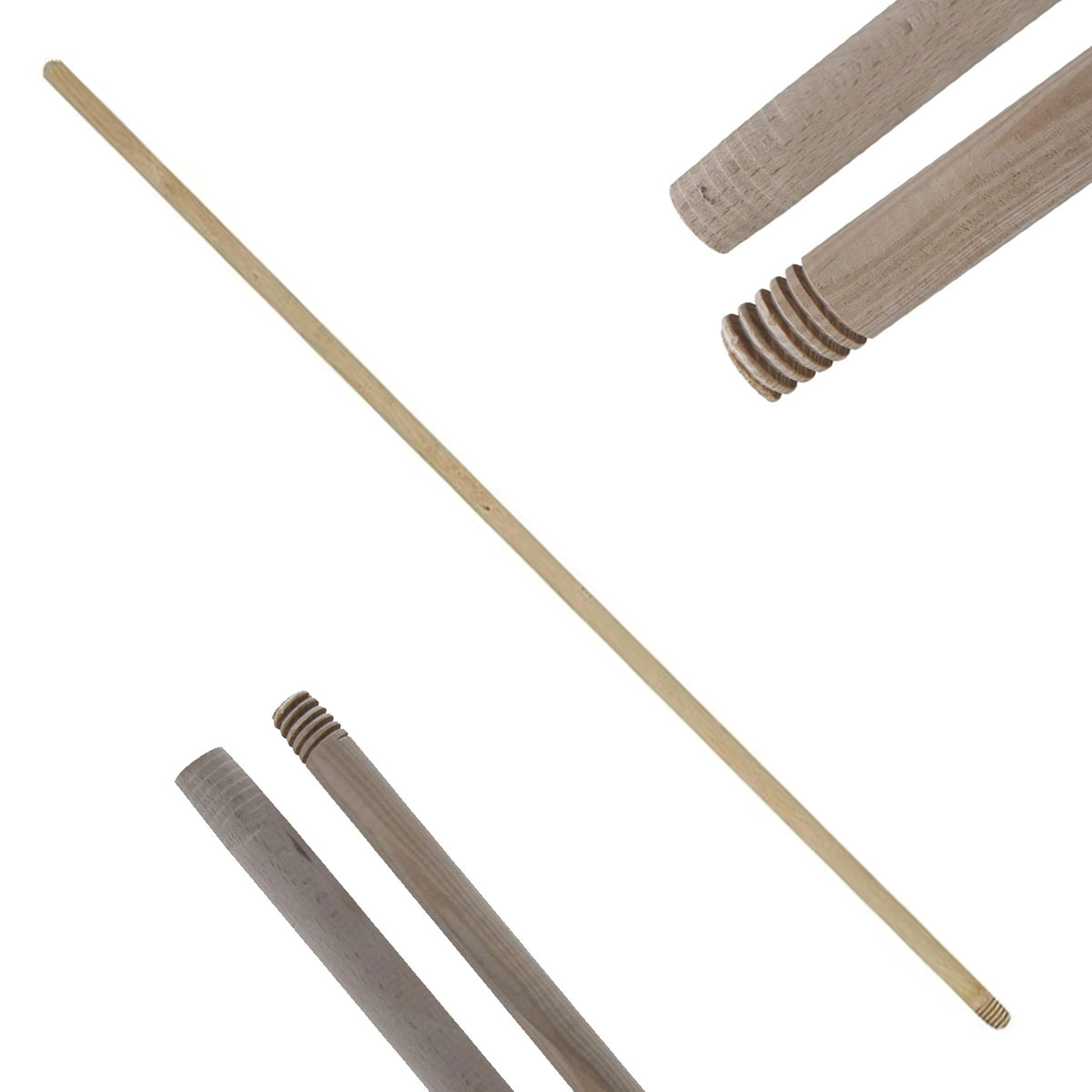 MANICO LEGNO SCOPA 120 CM A VITE