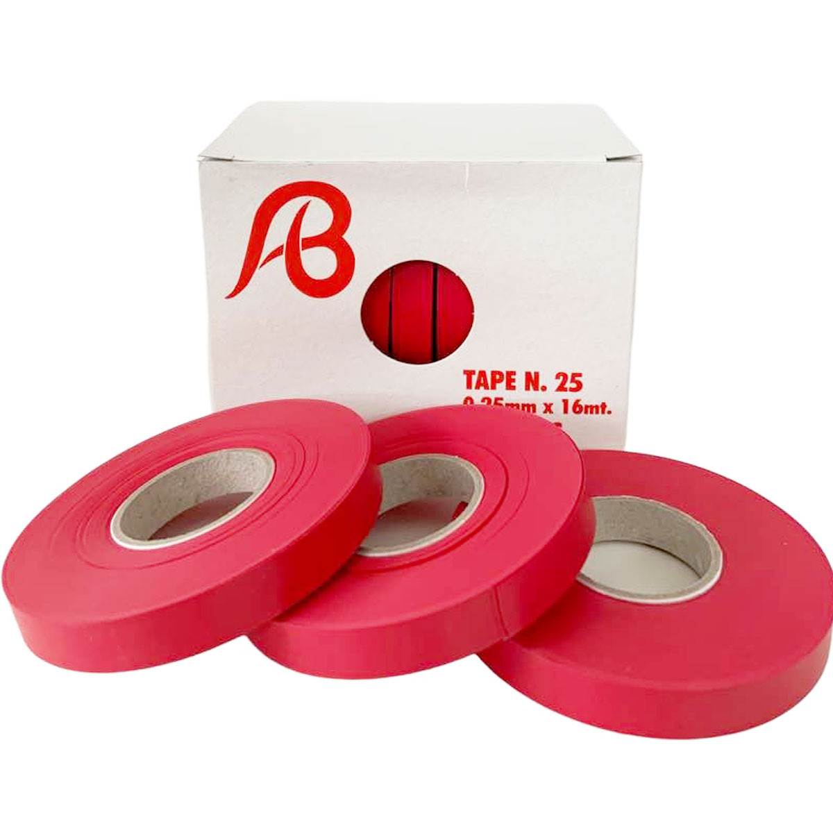 CONFEZIONE 10 PZ NASTRO ROSSO SPESSORE 0,25 x 16 ML