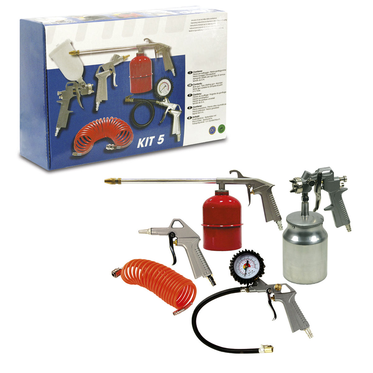 KIT 5 PZ. ACCESSORI COMPRESSORE ABAC