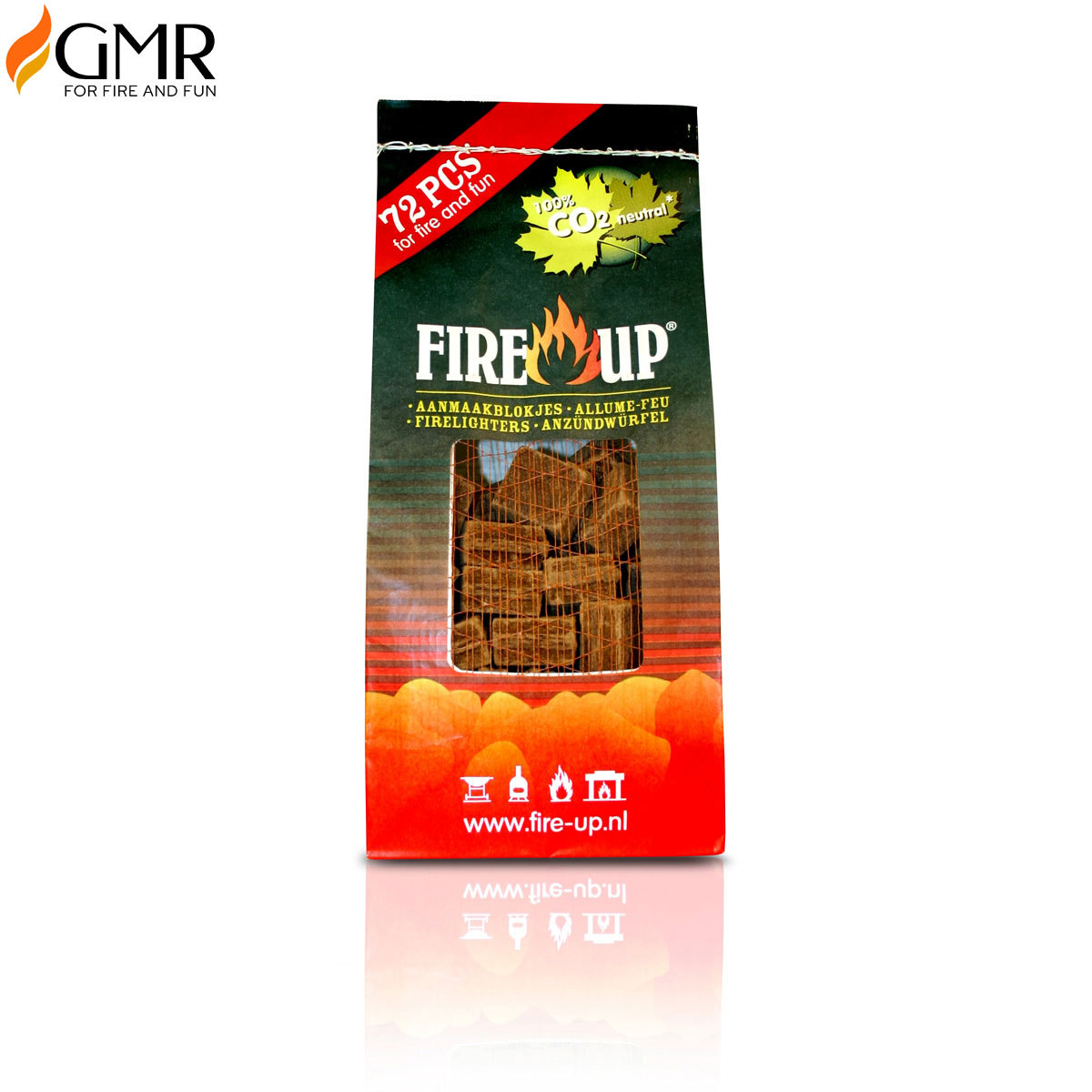 ACCENDIFUOCO ECOLOGICO 72 CUBI FIRE UP