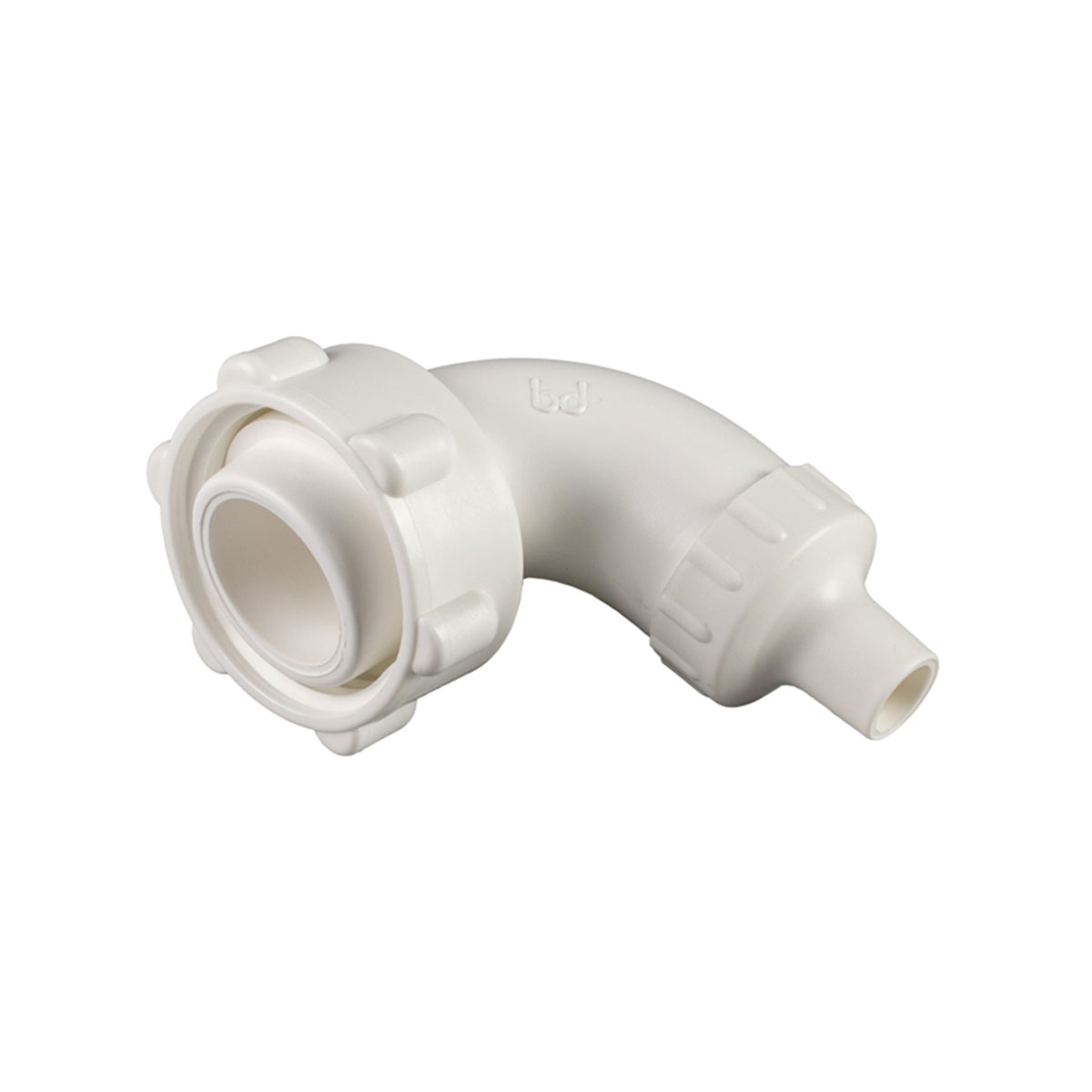 RACCORDO RIEMPIBOTTIGLIA CON GIRELLO CURVO A 90° D.30