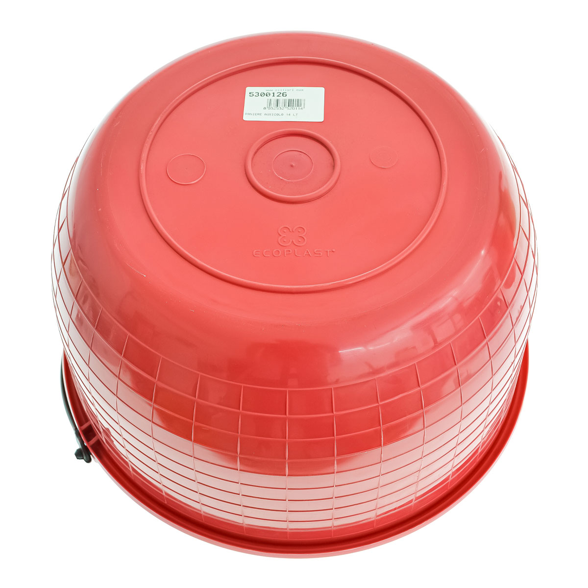 PANIERE AGRICOLO IN PLASTICA ROSSO 14LT - immagine 3