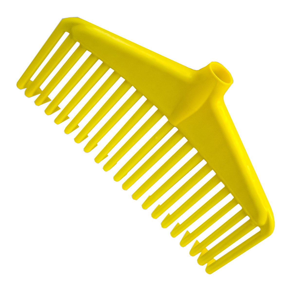 SCOPA PROFESSIONALE IN NYLON 21 DENTI GIALLA