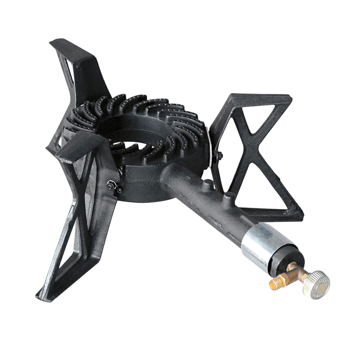 FORNELLONE 3 PIEDI CON BRUCIATORE DA 170 MM GHISA - kW 7,5 - POWERFIRE 3