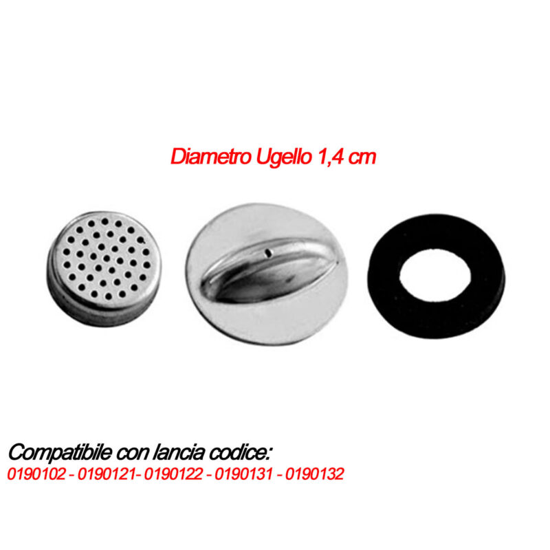 KIT RICAMBIO PER LANCIA DOPPIO GETTO 1 FORO - UGELLO 1,4 CM