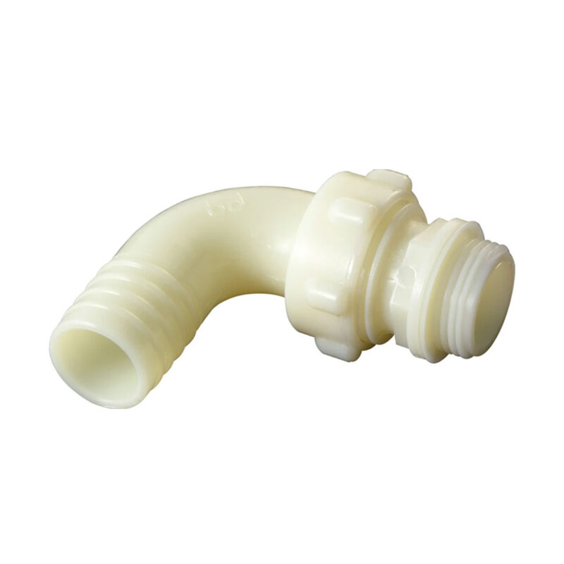 RACCORDO 3 PEZZI CURVO NYLON D. 35x1.1/4''