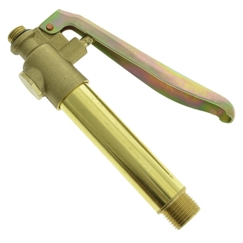 IMPUGNATURA IN OTTONE FILETTO MASCHIO 12/19 ED ATTACCO 1/2'' A VITE