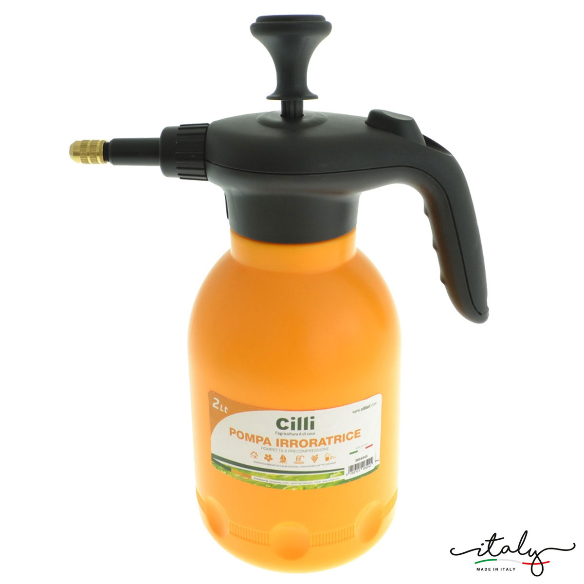 POMPETTA A PRECOMPRESSIONE 2 LT CILLI PRO UGELLO IN OTTONE