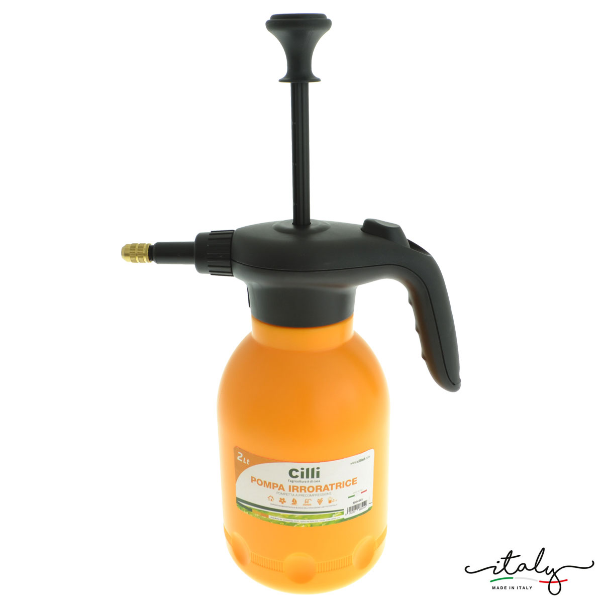 POMPETTA A PRECOMPRESSIONE 2 LT CILLI PRO UGELLO IN OTTONE - immagine 2