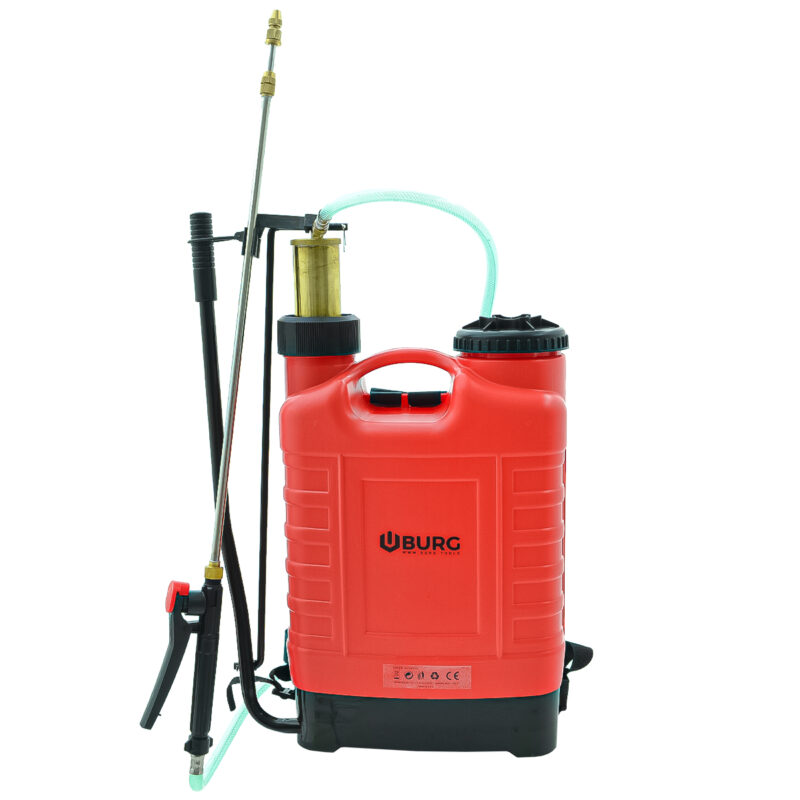 POMPA 12 LT A SPALLA-ZAINO BURG IRRO 12 LANCIA E POMPANTE IN OTTONE