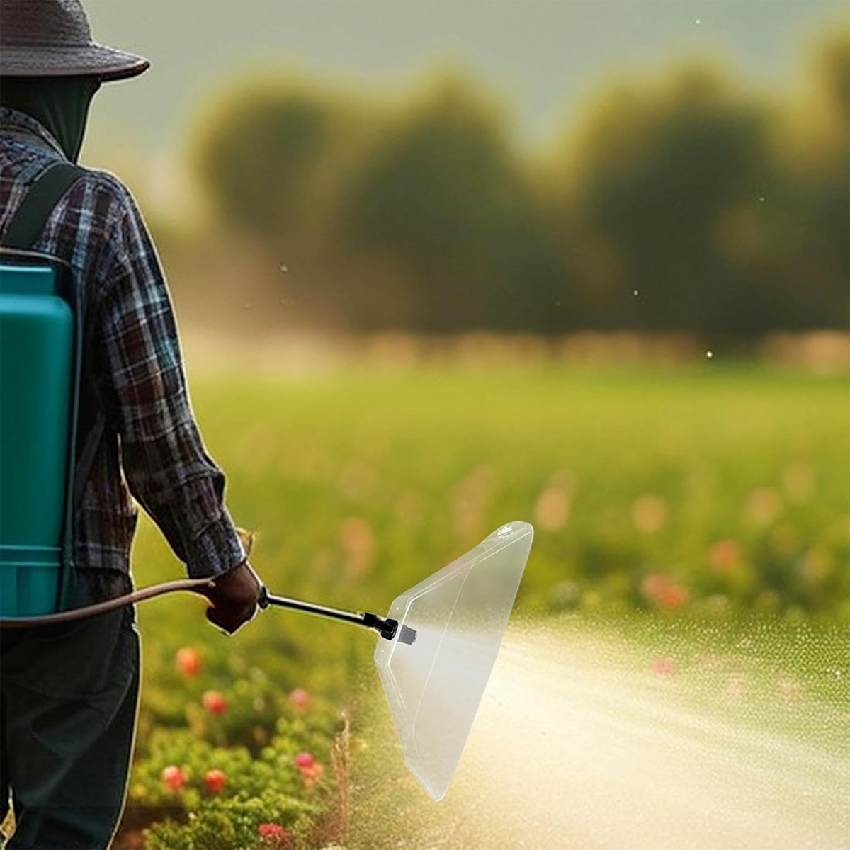 CAMPANA DA DISERBO GRANDE DOPPIO GETTO A VENTAGLIO - immagine 5