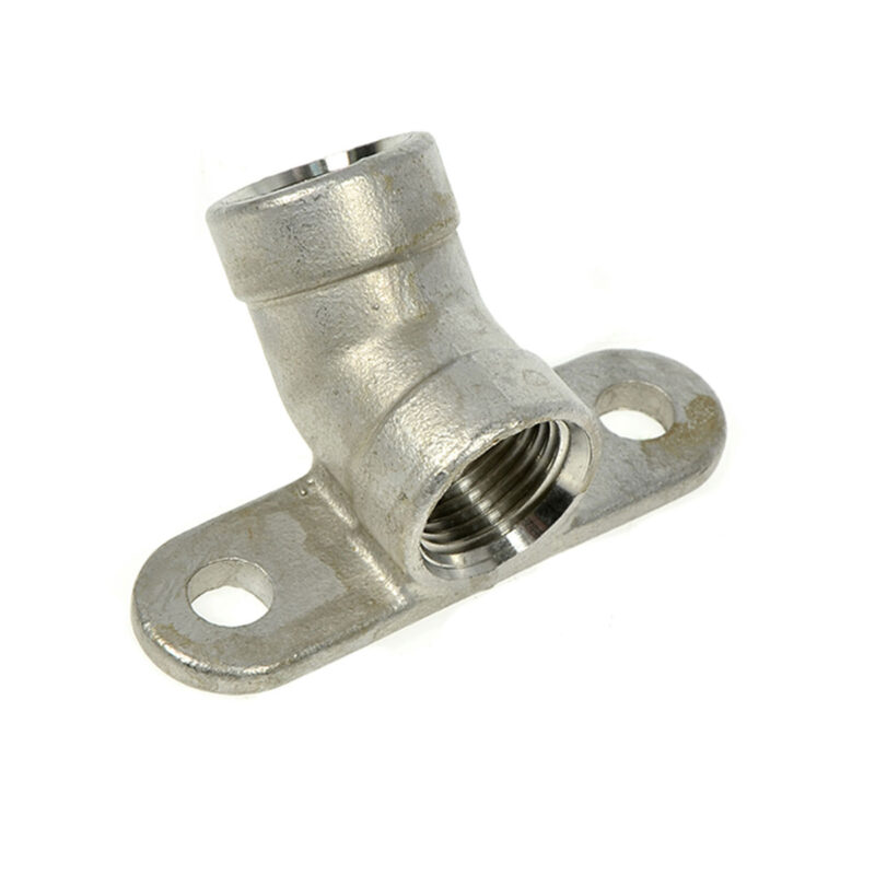 ATTACCO INCLINATO ABBEVERATOIO SUINO TUTTO INOX - 45°- 1/2'' X 1/2''