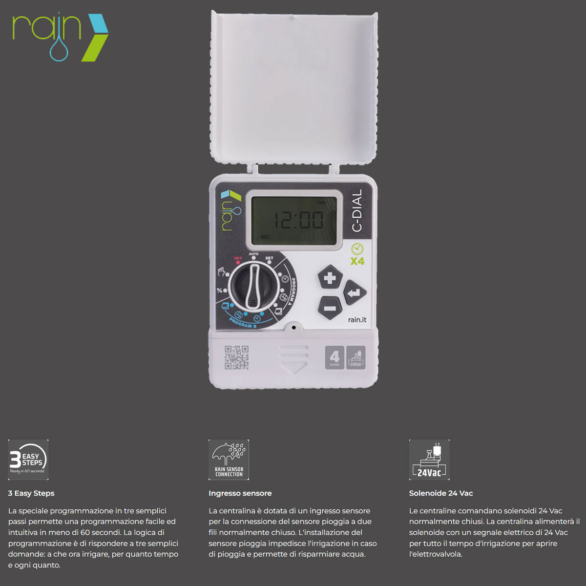 CENTRALINA C-DIAL 4 STAZIONI 24VAC - immagine 4