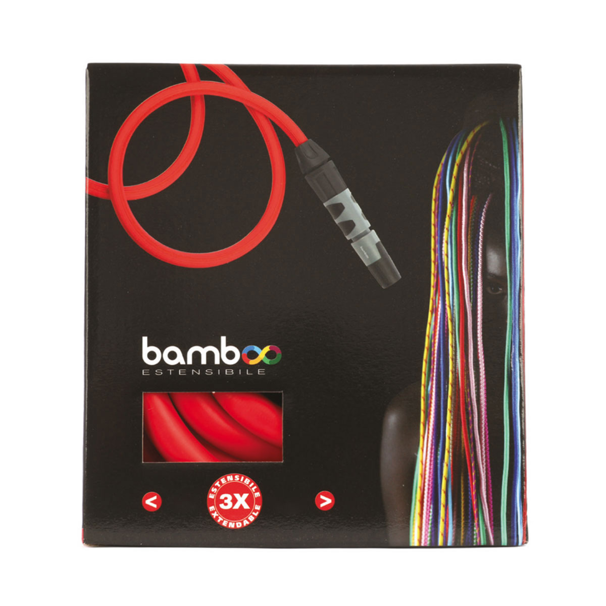 BAMBOO ROSSO ESTENSIBILE CON LANCIA E RACCORDI 10-30 MT - immagine 3
