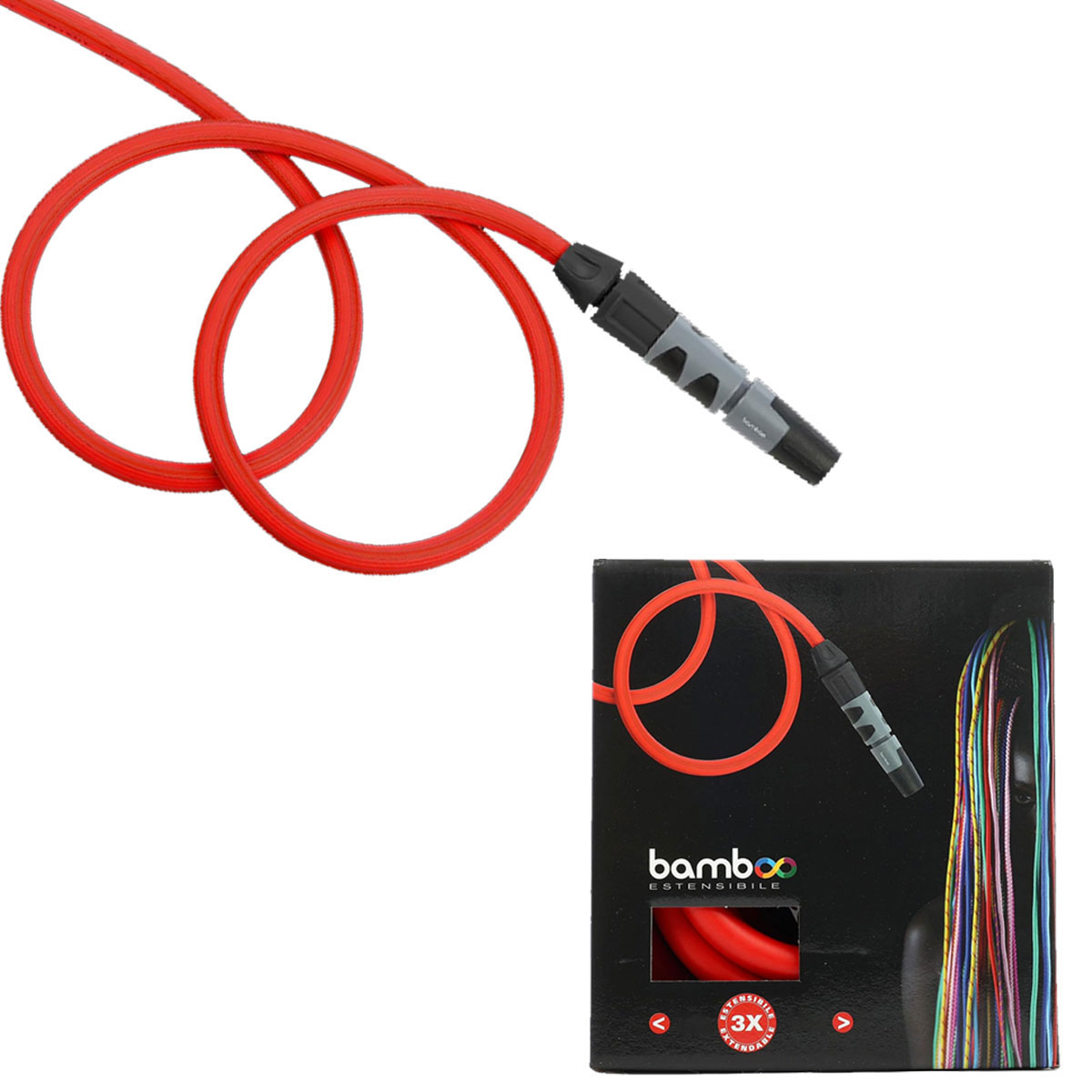 BAMBOO ROSSO ESTENSIBILE CON LANCIA E RACCORDI 10-30 MT - immagine 5