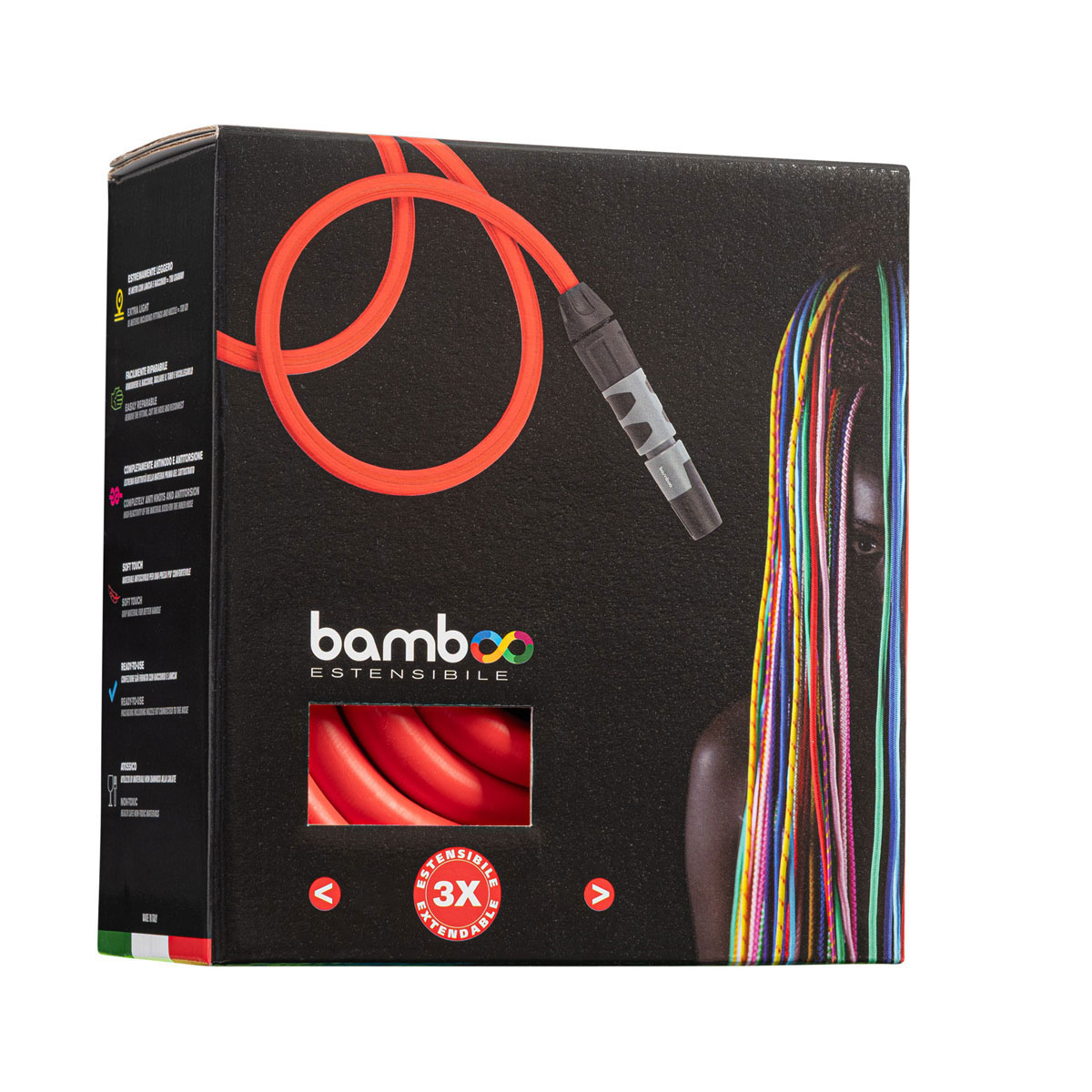 BAMBOO ROSSO ESTENSIBILE CON LANCIA E RACCORDI 10-30 MT - immagine 7