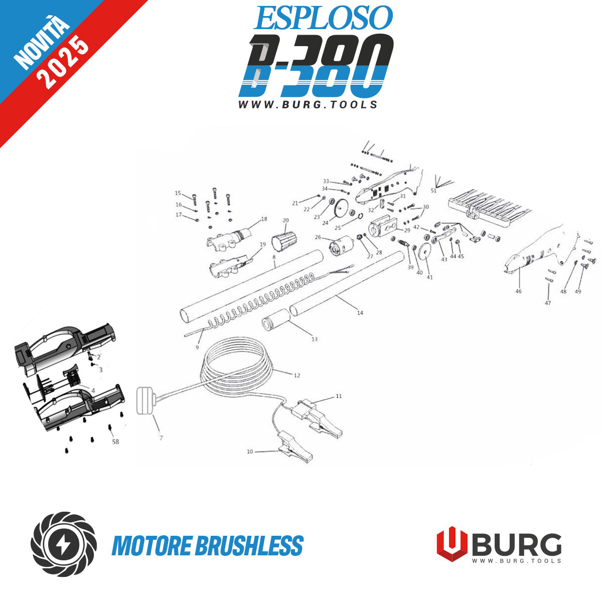 ABBACCHIATORE A BATTERIA B-380 BRUSHLESS - immagine 11