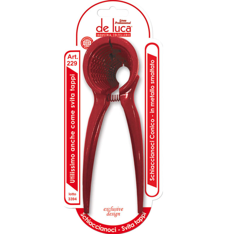 SCHIACCIANOCI SVITA TAPPI IN METALLO SMALTATO