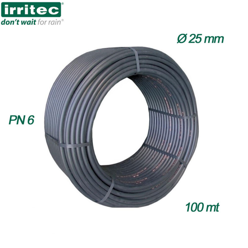 ROTOLO TUBO PN6 DIAMETRO 25 MM - ROTOLO 100 MT