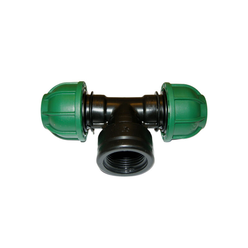 TEE A 90 CON FILETTO FEMMINA 25x1/2''x25 - PN 10