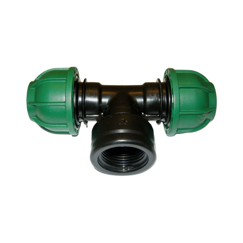 TEE A 90 CON FILETTO FEMMINA 40x1''1/4x40 - PN 10