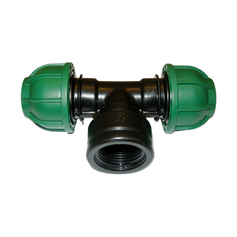 TEE A 90 CON FILETTO FEMMINA 50x2''x50 - PN 10