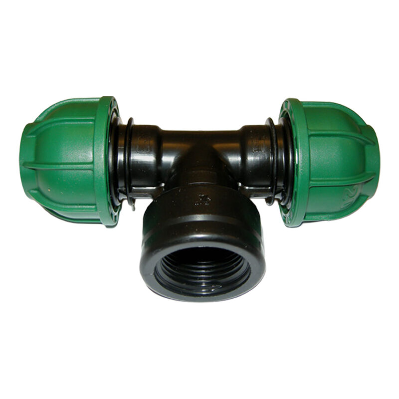 TEE A 90 CON FILETTO FEMMINA 75x3''x75 - PN 10