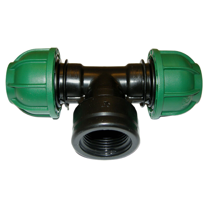 TEE A 90 CON FILETTO FEMMINA 90x2''1/2x90 - PN 10