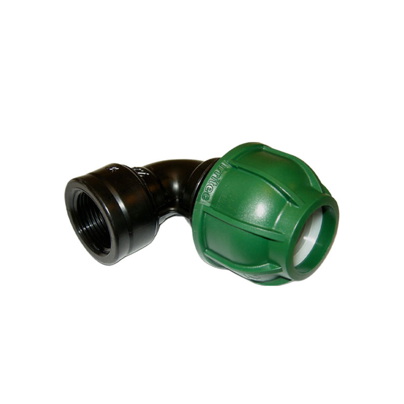 GOMITO A 90 CON DERIVAZIONE FEMMINA 32x1"1/4 - PN 10