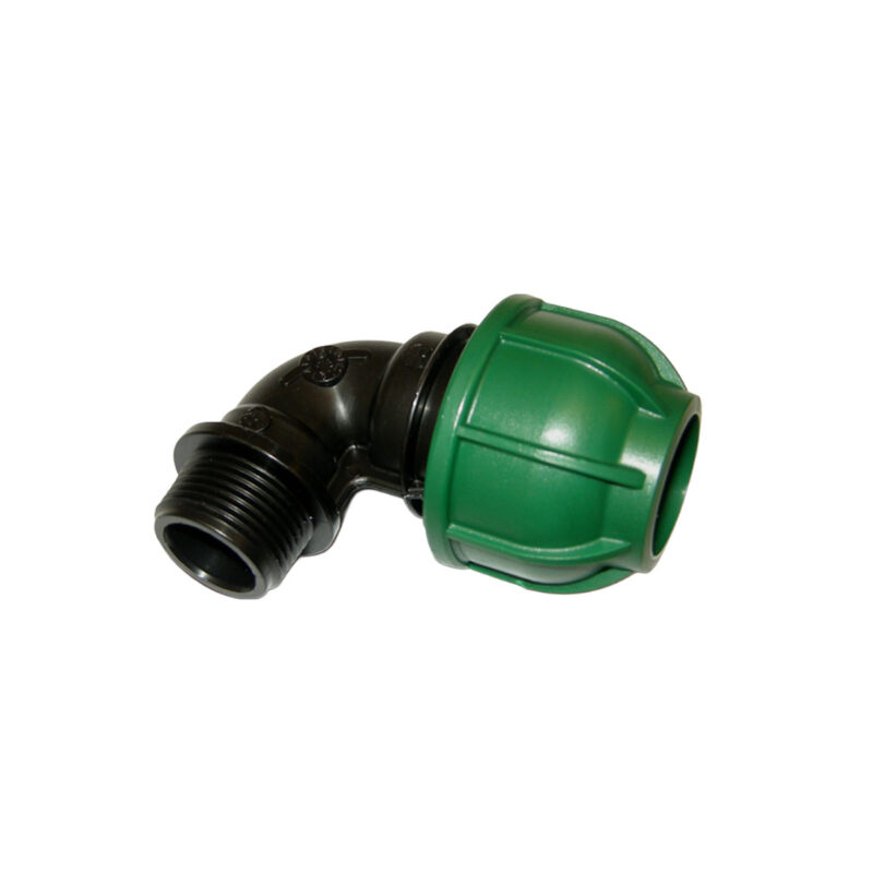 GOMITO A 90 CON DERIVAZIONE MASCHIO 25x1'' - PN 10