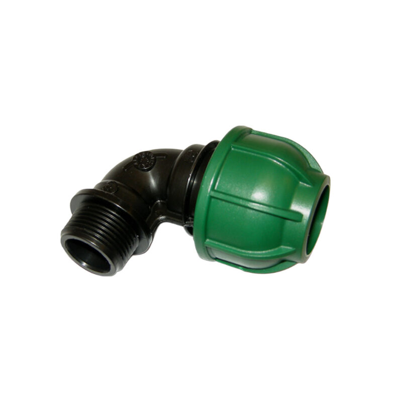 GOMITO A 90 CON DERIVAZIONE MASCHIO 32x3/4'' - PN 10