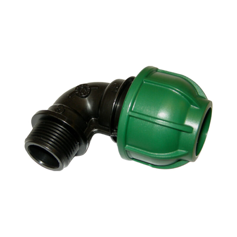 GOMITO A 90 CON DERIVAZIONE MASCHIO 50x1''1/2 - PN 10