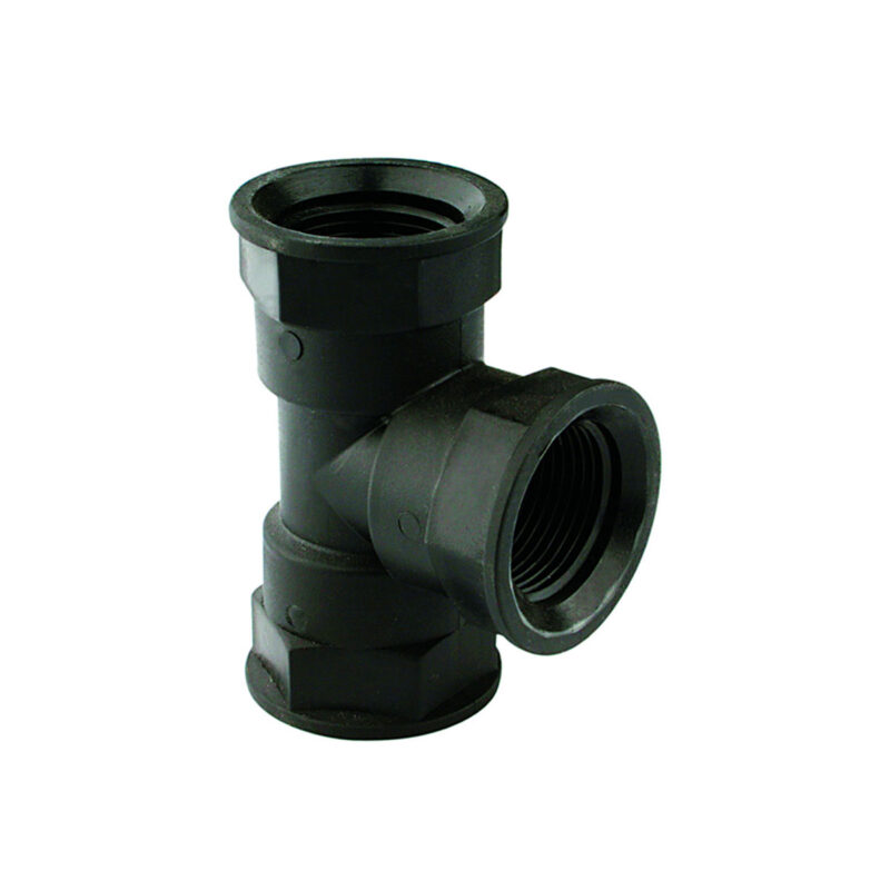 TEE A 90° CON FILETTO FEMMINA 1.1/4''-1.1/4''-1.1/4''