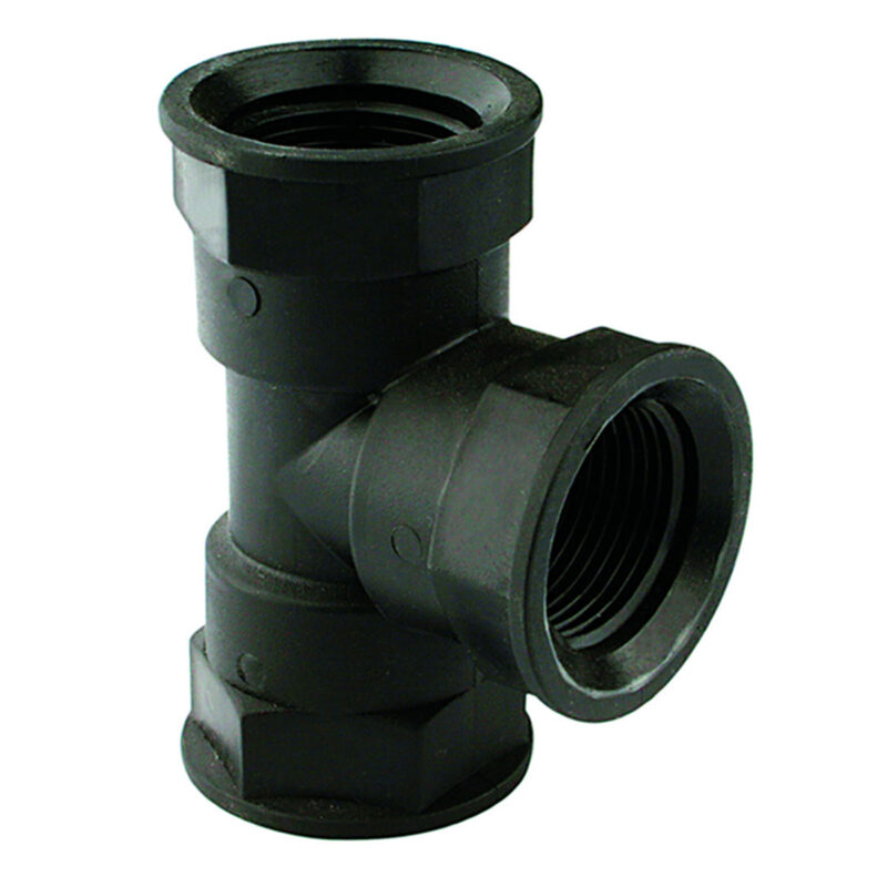 TEE A 90° CON FILETTO FEMMINA 4''x4''x4''