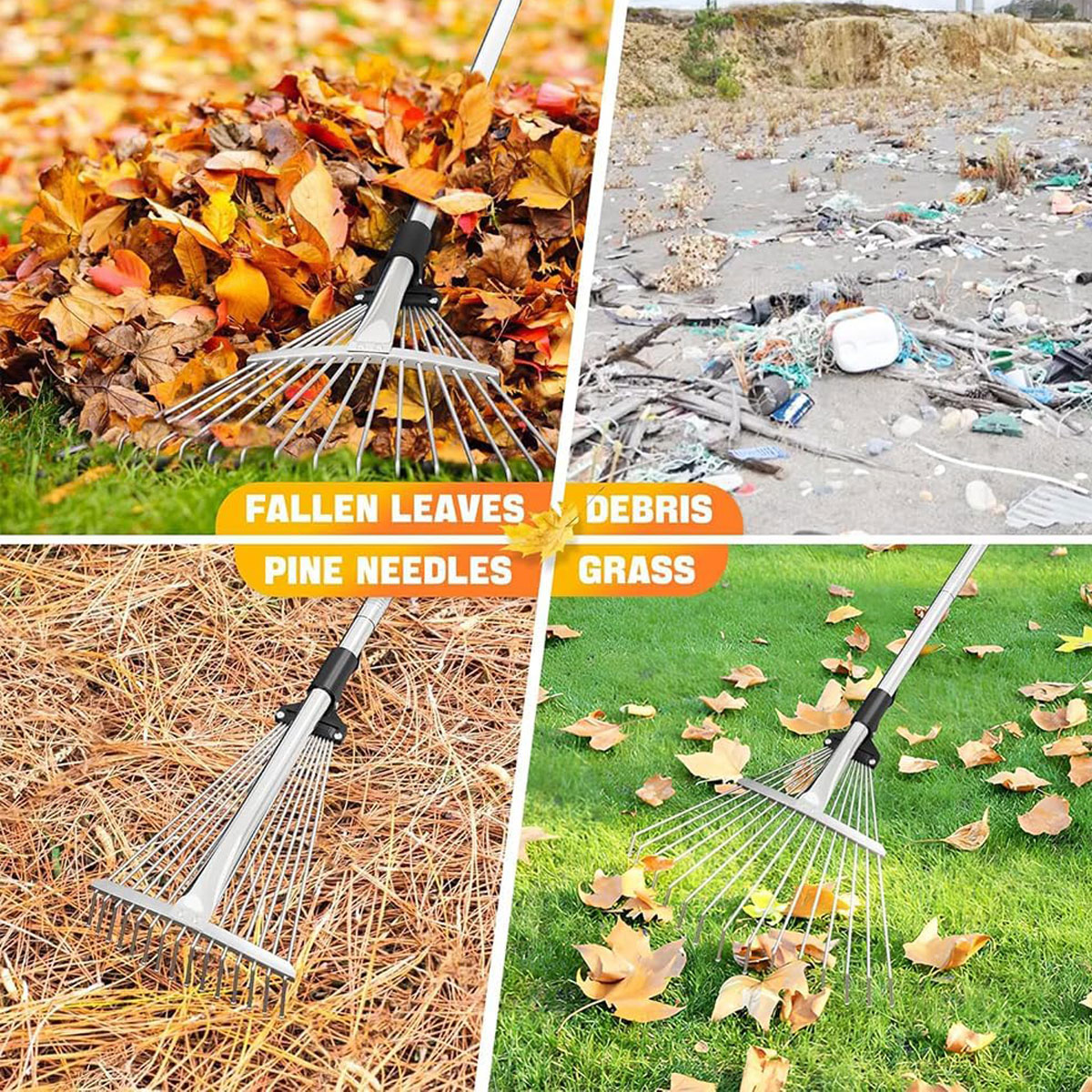 SCOPA REGOLABILE IN METALLO BURG DA 76 CM A 160 CM - MANICO IN ACCIAIO - immagine 7