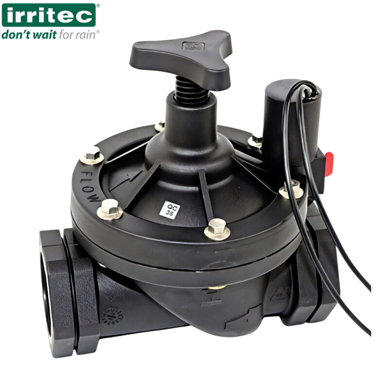 ELETTROVALVOLA NYLON 2'' F - 24V CON REGOLATORE DI FLUSSO INTEGRATO