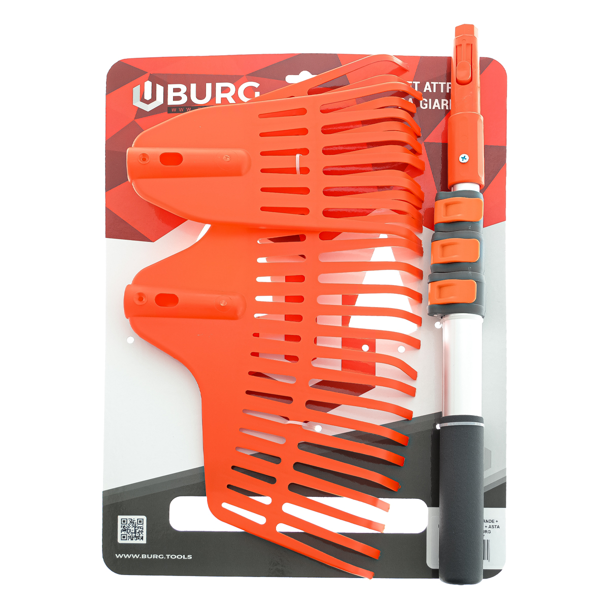 SET RASTRELLO GRANDE + RASTRELLO PICCOLO + ASTA TELESCOPICA BURG - immagine 2