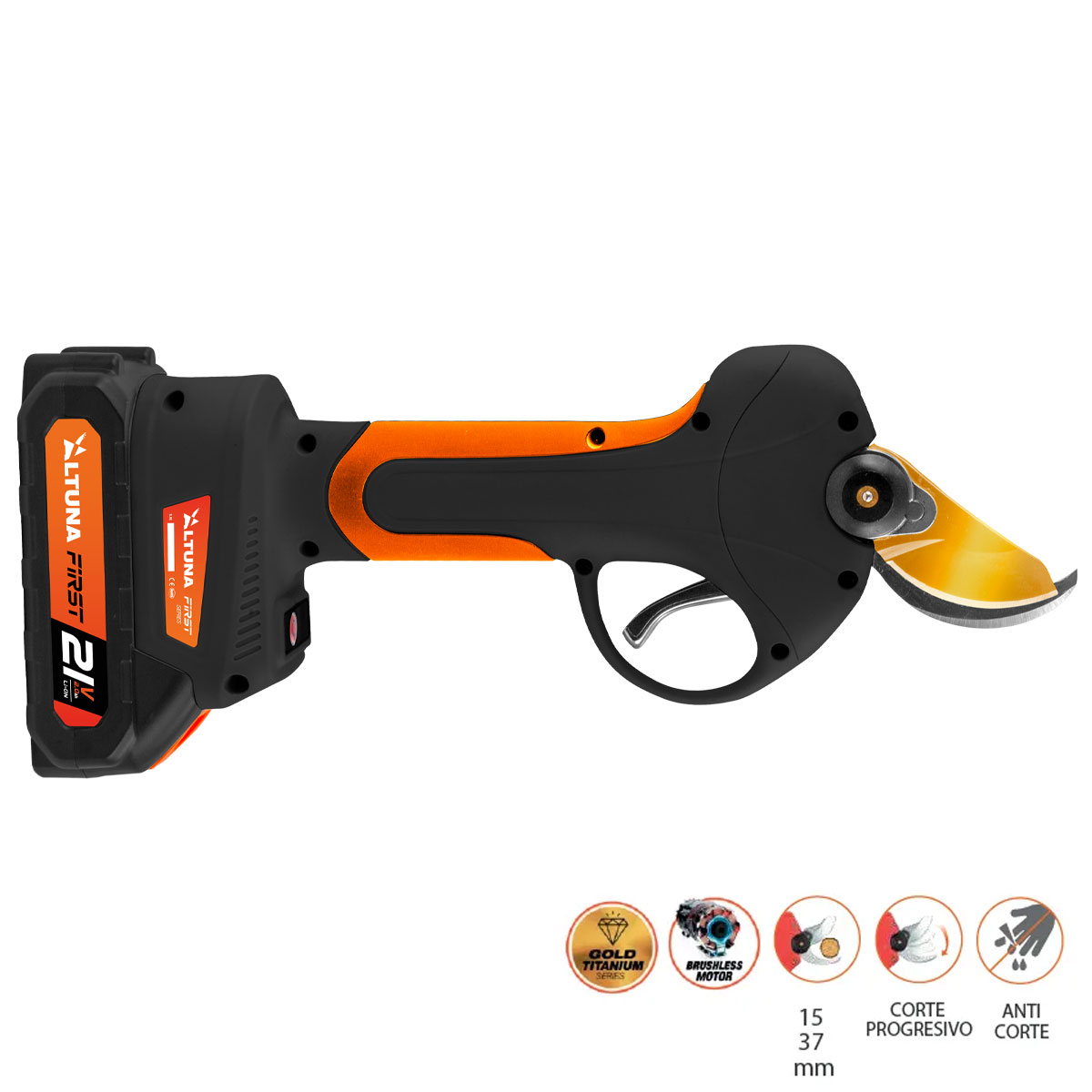 FORBICE DA POTATURA ALTUNA AF37 MOTORE BRUSHLESS DOPPIA APERTURA 19-37MM - immagine 5