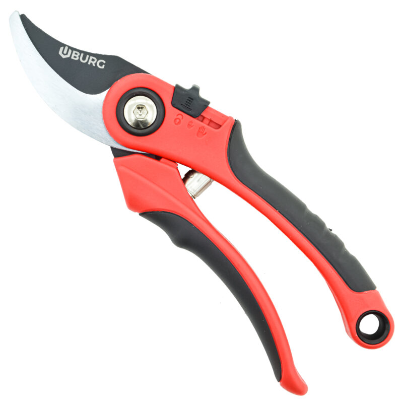 FORBICE DA POTATURA 210 MM INOX BURG PRO CON SISTEMA DI BLOCCAGGIO LAMA