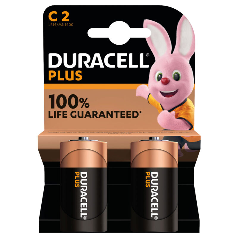 DURACELL PLUS 100 MEZZATORCIA C MN1400 - BL 2 PZ