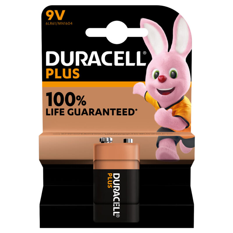 DURACELL PLUS 100 TRANSISTOR 9V MN1604 - BL 1 PZ